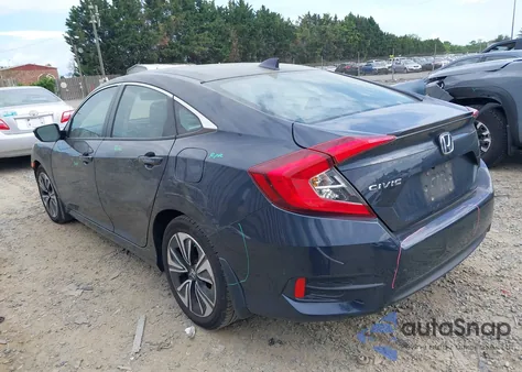 2017 Honda Civic Ex-L z USA, uszkodzony, nr VIN 2HGFC1F82HH640983